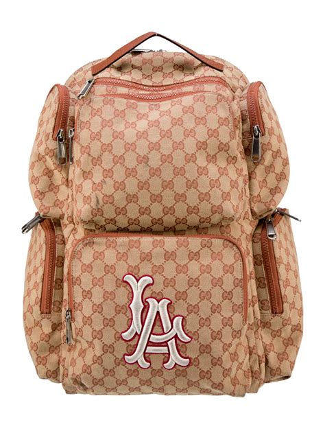 Gucci X MLB GG Canvas LA Dodgers Large Backpack 